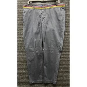 Circle of Gentlemen Hudson Navy Chinos Mens 50 EU 34 US Ribbon Trim Trousers